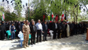 ادای احترام مسئولان و کارکنان دانشگاه علوم پزشکی به شهید سپهبد حاج محمد پاکپور