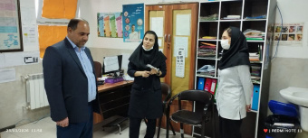 بازدید نوروزی رئیس مرکز بهداشت شهرستان خنداب ازمرکز خدمات جامع سلامت خنداب