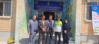 بازدید مسئولان بسیج جامعه پزشکی استان و شبکه بهداشت از خدمات درمانی بیمارستان سیار شهید صدوقی در خنداب