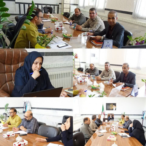 نشست رئیس مالی معاونت بهداشتی با سرپرست شبکه بهداشت و درمان شهرستان خنداب