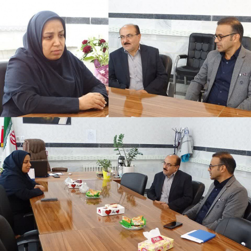 نشست مسئول دفتردکتر جمالیان با سرپرست شبکه بهداشت و درمان شهرستان خنداب