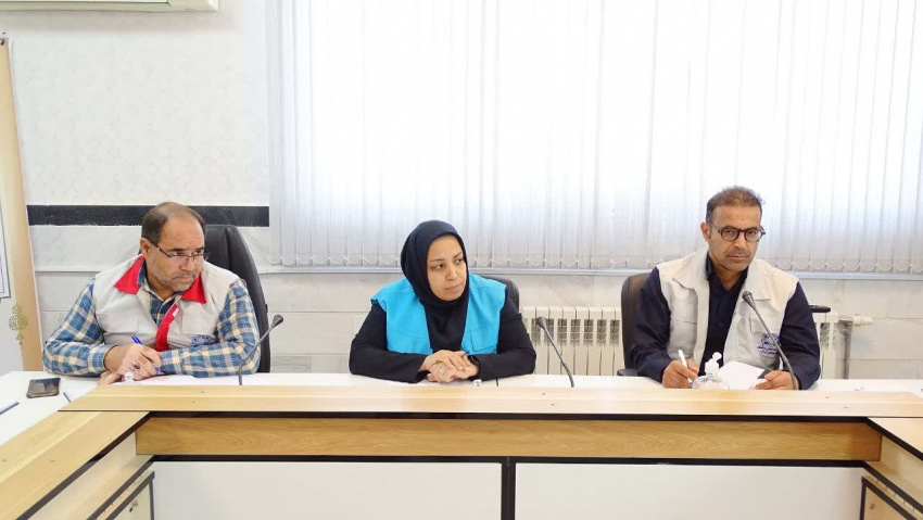برگزاری جلسه هماهنگی مانور در شبکه بهداشت و درمان شهرستان خنداب