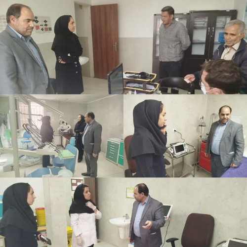بازدید رئیس مرکز بهداشت از مرکز جامع سلامت شهری خنداب و پایگاه سلامت
