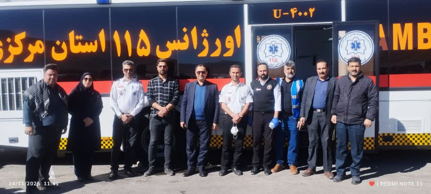 پوشش کامل امدادی مراسم عزاداری حضرت زهرا(س) با حضور کادر شبکه بهداشت و درمان شهرستان خنداب