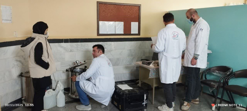 انجام QC سالیانه تجهیزات پزشکی شبکه بهداشت و درمان شهرستان خنداب