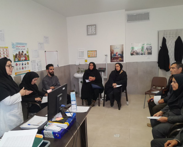 برگزاری جلسه درون‌بخشی با حضور تیم سلامت مرکز خدمات جامع سلامت آقداش
