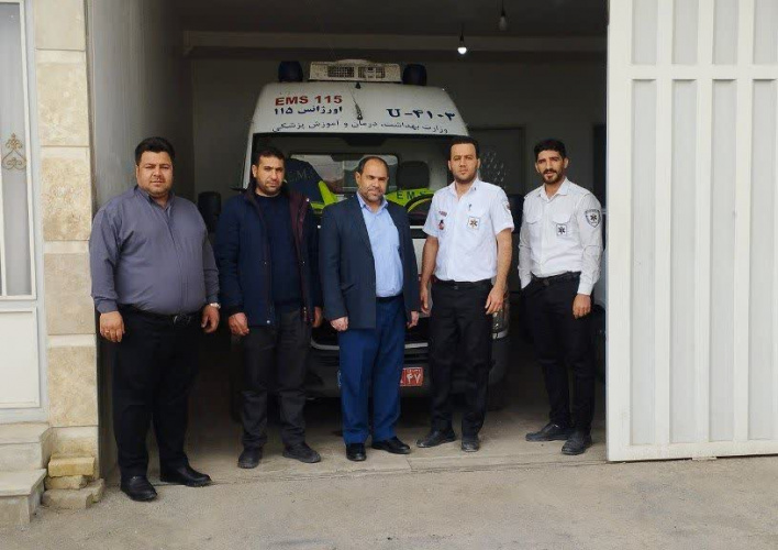بازدید نوروزی از پایگاه اورژانس ۱۱۵ آقداش
