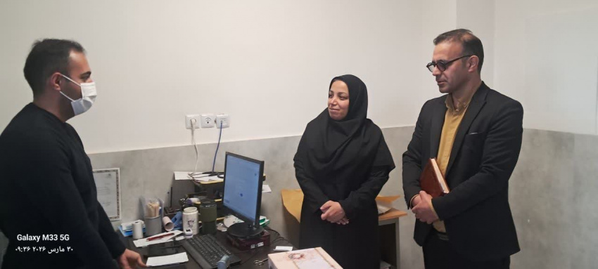 بازدید نوروزی سرپرست شبکه بهداشت و درمان شهرستان خنداب از مرکز خدمات جامع سلامت اناج