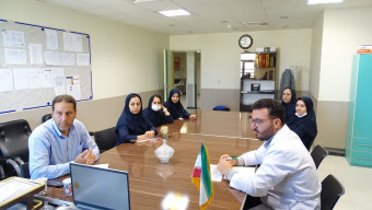 نشست سرپرست شبکه بهداشت و درمان خنداب با مدیران بیمارستان مهر