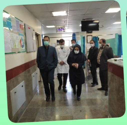 بازدید معاونت محترم بهداشتی از بیمارستان مهر خنداب