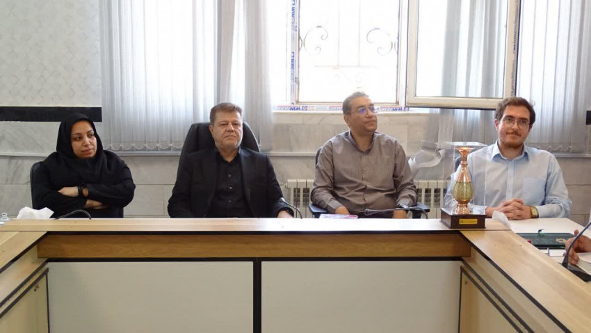 مراسم تودیع و معارفه سرپرست شبکه بهداشت و درمان شهرستان خنداب