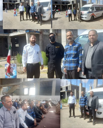 حضور فعال پرسنل شبکه بهداشت و درمان خنداب در مراسم یادواره شهدای روحانی