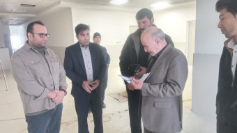 بازدید معاونت توسعه و مدیریت منابع دانشگاه علوم پزشکی اراک از پروژه مرکز جامع سلامت کمیجان