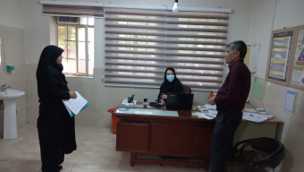 بازدید رئیس مرکز بهداشت از خانه بهداشت و مرکز جامع سلامت چهرقان
