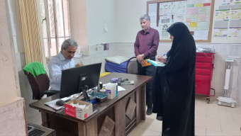 بازدید رئیس مرکز بهداشت از مرکز جامع سلامت کمیجان