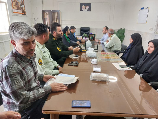 دیدار فرماندهی انتظامی شهرستان کمیجان با سرپرست شبکه بهداشت و درمان