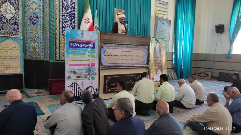 ایراد سخنرانی در راستای هفته بدون دخانیات در نماز جمعه شهر کمیجان