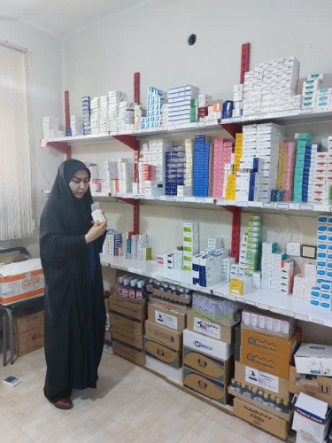 سرکشی کارشناس دارویی از داروخانه و ترالی اورژانس مرکز سمقاور