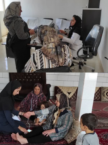 ویزیت بیماران در اقماری روستای سولوکلو