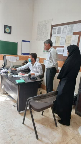 بازدید رئیس مرکز بهداشت از مرکز جامع سلامت میلاجرد