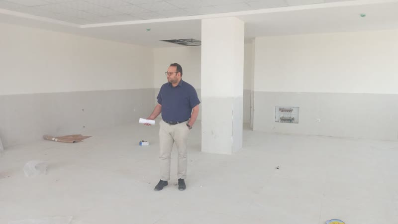 بازدید مدیر شبکه بهداشت و درمان شهرستان از پروژه مرکز جامع سلامت کمیجان