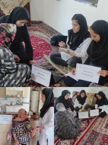 انجام ویزیت رایگان در روستای سلوکلو شهرستان کمیجان به مناسبت هفته فرهنگی(طرح هجرت)