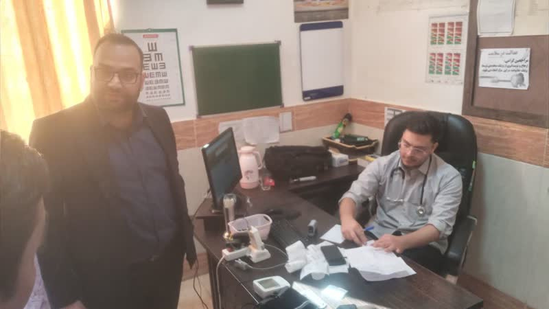 بازدید مدیر شبکه بهداشت کمیجان از مرکز جامع سلامت میلاجرد