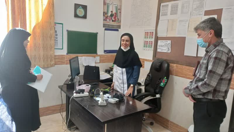 بازدید رئیس مرکز بهداشت از مرکز جامع سلامت خسروبیگ ، میلاجرد و چهرقان