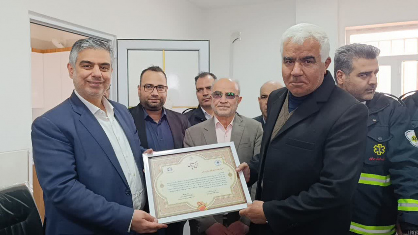 افتتاح پایگاه خیرساز اورژانس ۱۱۵ شهیده فاطمه اسفندانی شهرستان کمیجان