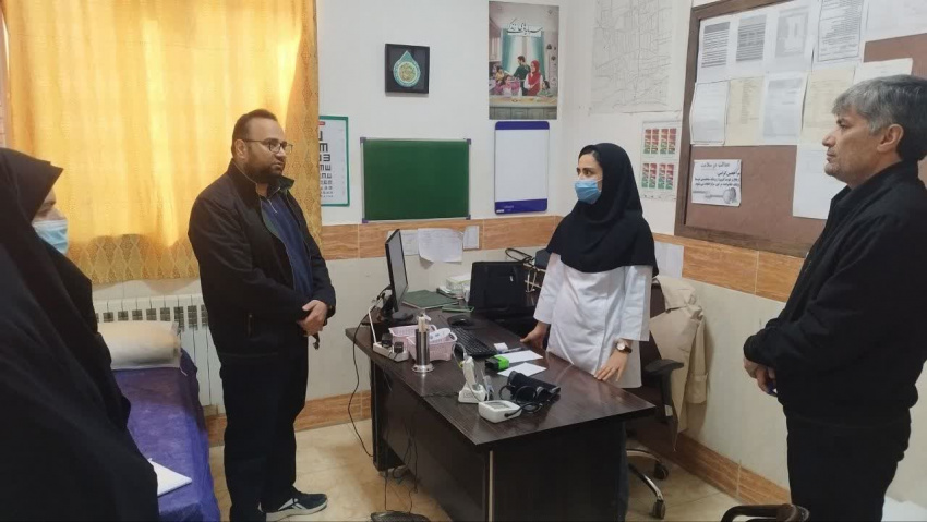بازدید مدیر شبکه بهداشت و رئیس مرکز بهداشت از مرکز جامع سلامت میلاجرد