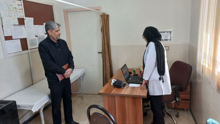 بازدید رئیس مرکز بهداشت از مرکز و خانه بهداشت سمقاور