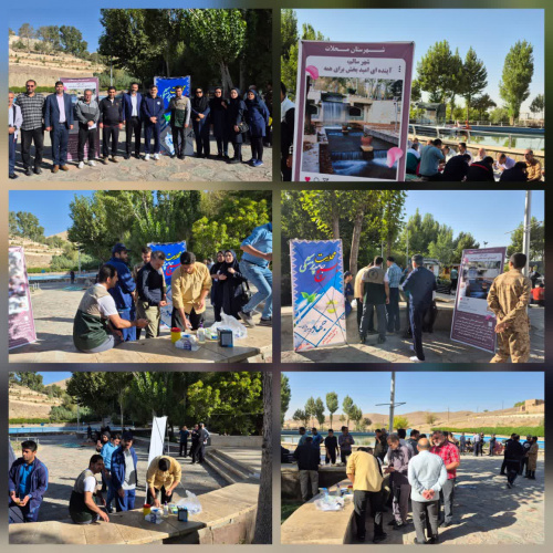 برپایی ایستگاه سلامت در همایش بزرگ پیاده روی خانوادگی  شهرستان محلات