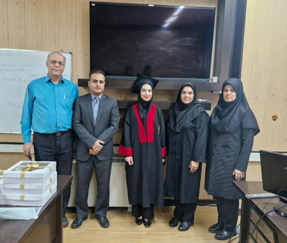 جلسه دفاع از پایان نامه خانم سارا سمیعی دانشجوی کارشناسی ارشد پرستاری کودکان