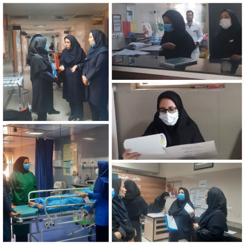 بازدید کارشناسان اداره پرستاری از بیمارستان امیرکبیر