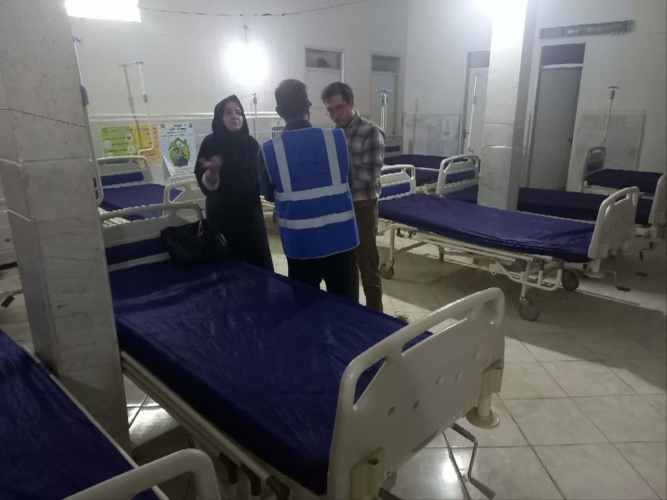 بازدید رئیس اداره پرستاری دانشگاه از بیمارستان مهر خنداب و مرکز سلامت جاورسیان