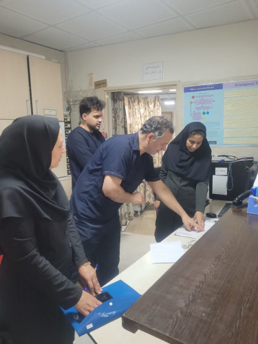 بازدید کارشناسان اداره پرستاری دانشگاه از مرکز آموزشی و درمانی امیرکبیر