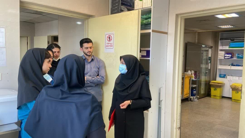 پایش میدانی کارشناسان نوزادان و کنترل عفونت در مجتمع آموزشی و درمانی امیرالمؤمنین (ع)