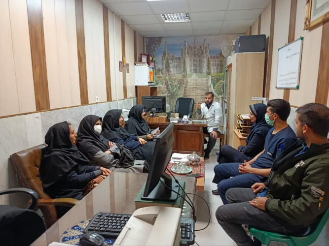 بازدید رئیس و کارشناسان اداره پرستاری از بیمارستان امام‌سجاد(ع) آشتیان