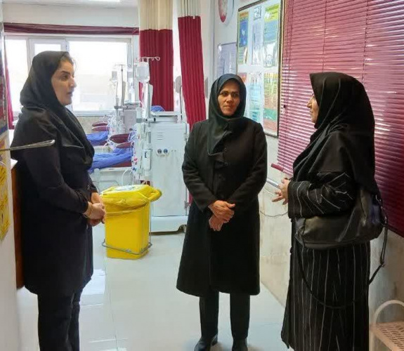 بازدید رئیس اداره پرستاری دانشگاه از بیمارستان فرهنگ خسروانی فراهان