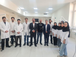 بازدید دکتر حیدری زاده از بخش های دانشکده دندانپزشکی