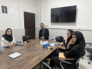 جلسه برگزاری دکترحیدری زاده با مدیرگروه های دانشکده دندان