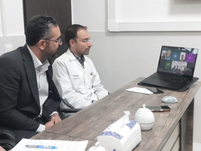 برگزاری جلسه آنلاین هئیت رئیسه دانشکده با دانشجویان بین الملل