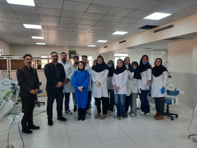 بازدید ریاست دانشکده از بخش های مختلف دانشکده در ابتدای نیم سال دوم تحصیلی ۱۴۰۴و۱۴۰۵