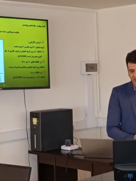 جلسه دفاع دانشجوی ارشد بهداشت محیط آقای حسین چهرقانی