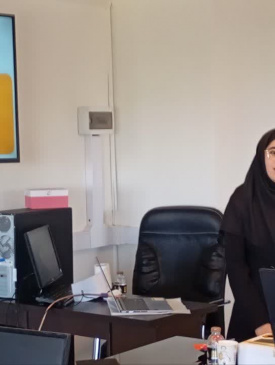 جلسه دفاع دانشجوی ارشد بهداشت محیط خانم گلدوست