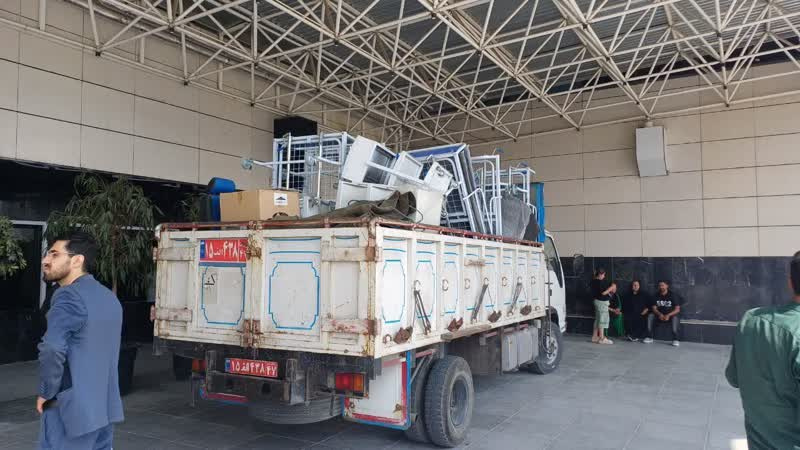 انتقال بخشی از تجهیزات دانشکده توانبخشی به بیمارستان ولیعصر (عج)