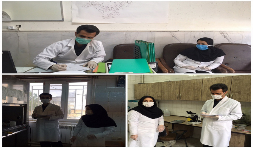 پایش آزمایشگاه مرکز خدمات جامع سلامت امام رضا (ع) توسط کارشناس مسئول آزمایشگاه های شبکه بهداشت و درمان شازند