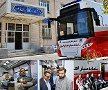 استقرار سامانه سیار اهدای خون در دانشگاه آزاد اسلامی واحد فراهان شهرستان فراهان