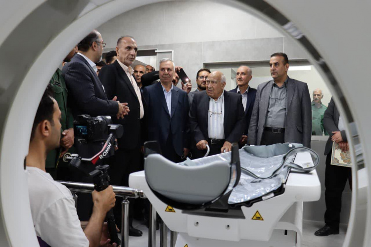 آیین افتتاح دستگاه سی تی اسکن پیشرفته بیمارستان والفجر تفرش اهدایی از طرف خیر نیکوکار