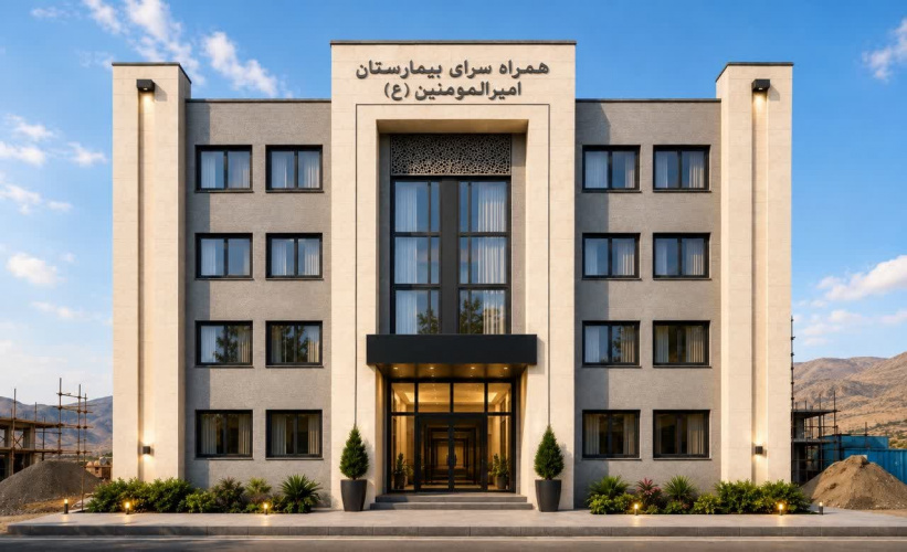 برگزاری جلسه هماهنگی و پیگیری تکمیل همراه‌سرای بیمارستان امیرالمؤمنین (ع)